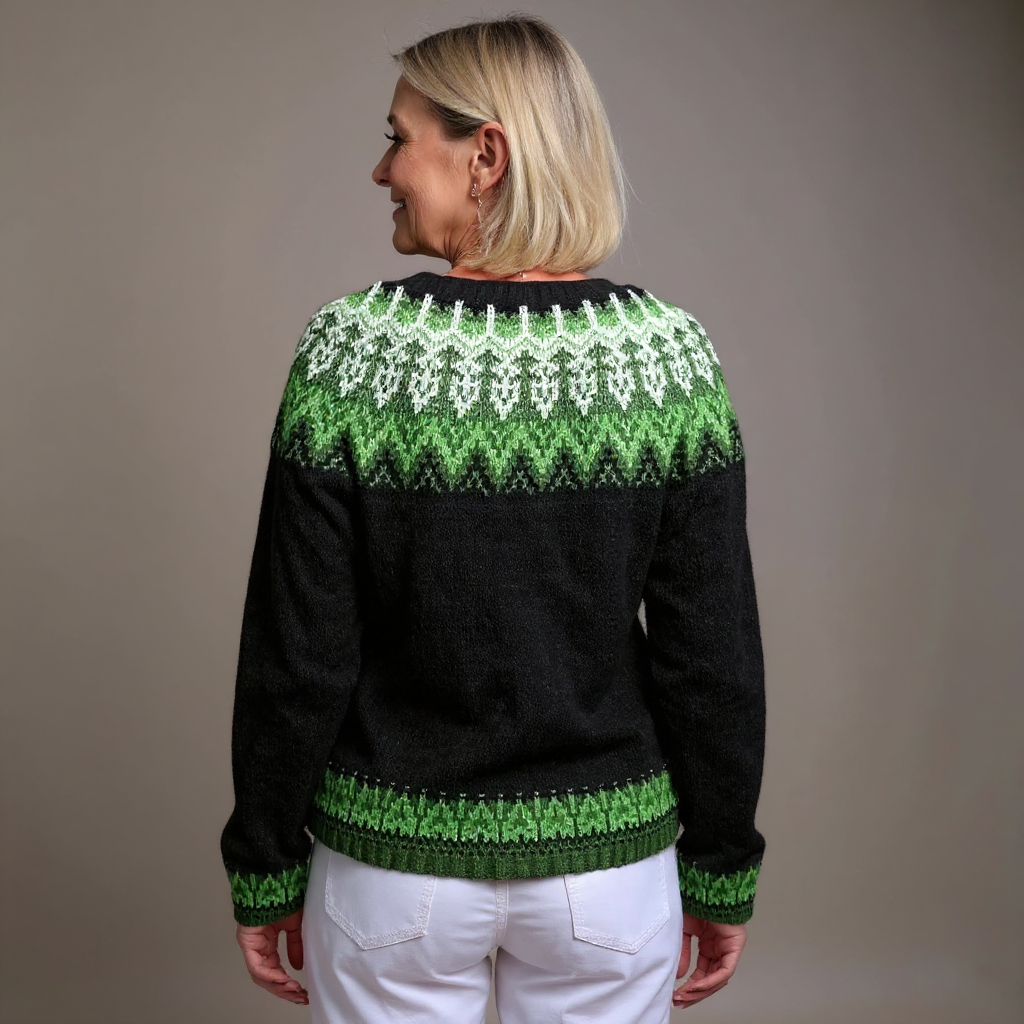 Riikka | Fair Isle -kuvioitu neuletakki