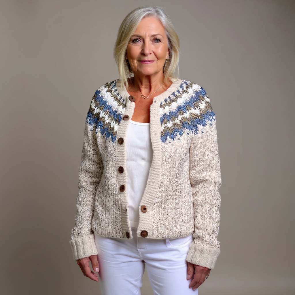 Sanna | Islantilaistyylinen neuletakki