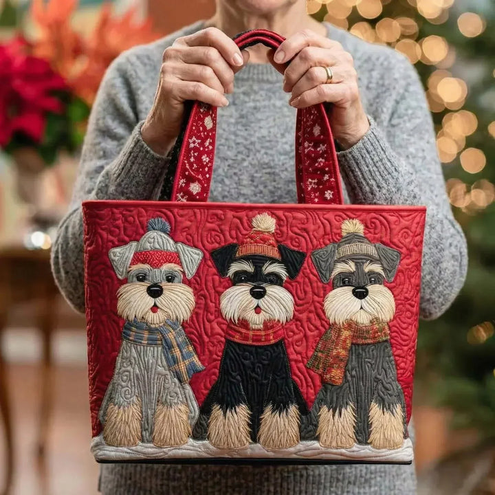 Kirsi - Kolme schnauzeria topattu ostoskassi