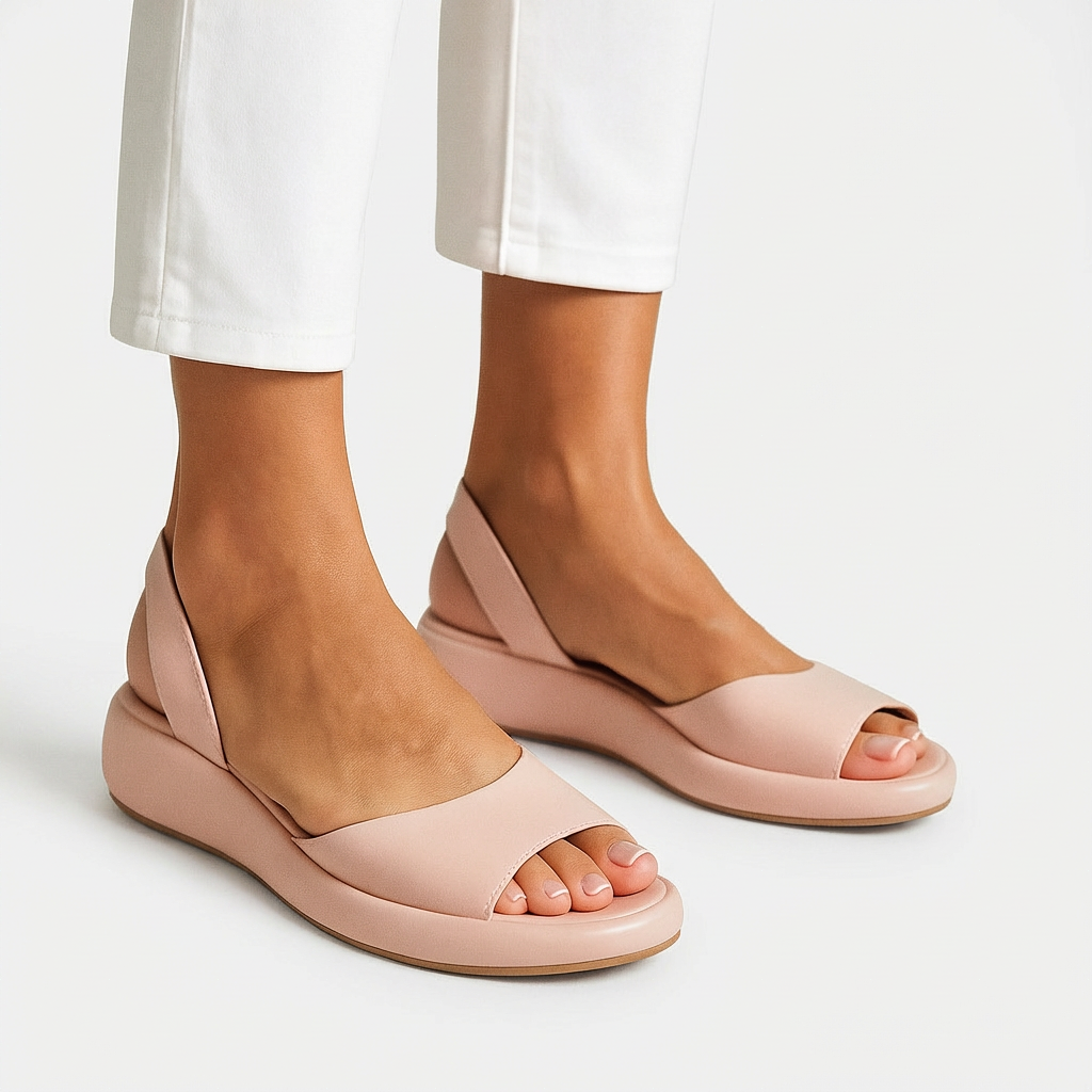 Evie | Liukumista Estävät Peep-Toe Sandaalit – Tyylikäs Vakaus ja Äärimmäinen Mukavuus