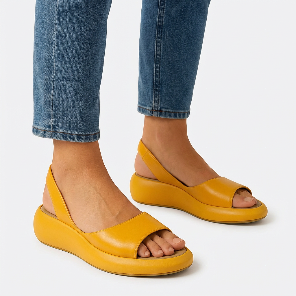 Evie | Liukumista Estävät Peep-Toe Sandaalit – Tyylikäs Vakaus ja Äärimmäinen Mukavuus