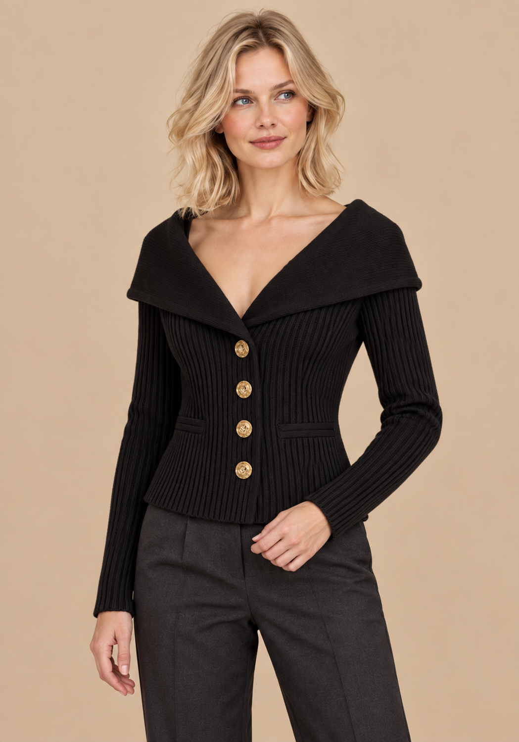 Eni | Elegantti luksusneuletakki